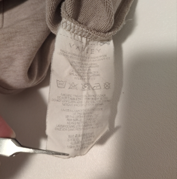 Varley Pullover Sweatshirt XS Beige Oversized Loungewear Cotton Lagenlook - Picture 8 of 16